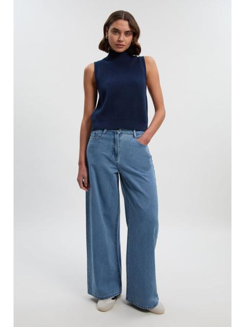 Denim Wide Leg Jeans