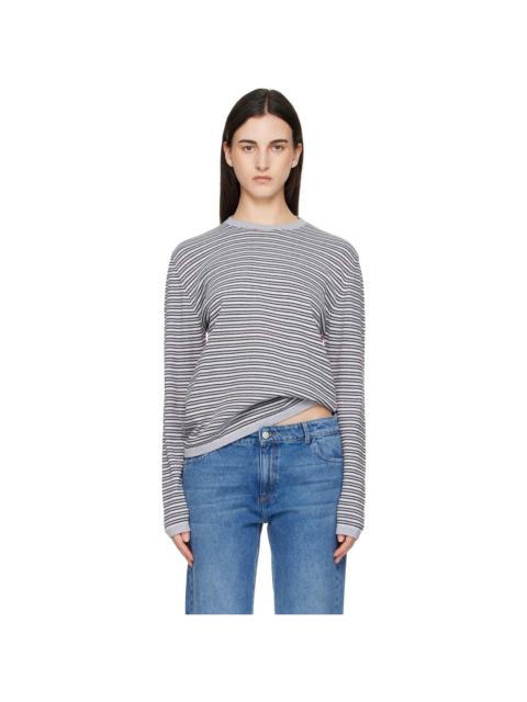 Gray & Red Pablo Stripes Sweater