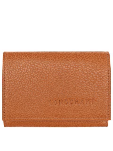 Le Foulonné Compact wallet Amber - Leather