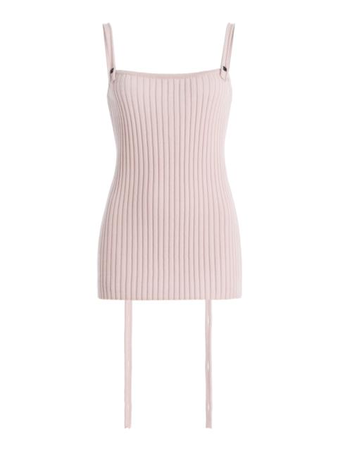 Convertible Wool Tank Top pink