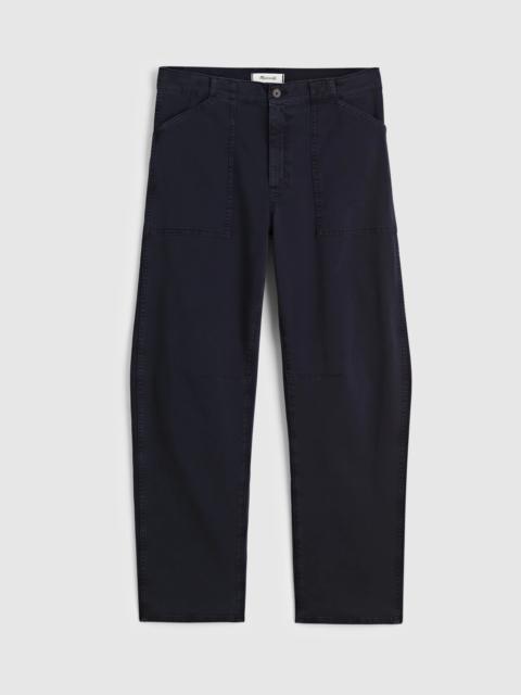 The Darted Barrel-Leg Utility Pant