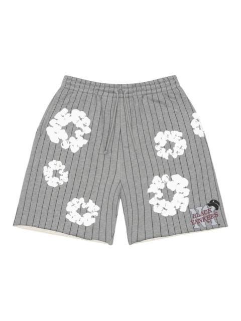 Denim Tears Pinstripe Wreath Sweatshort Grey