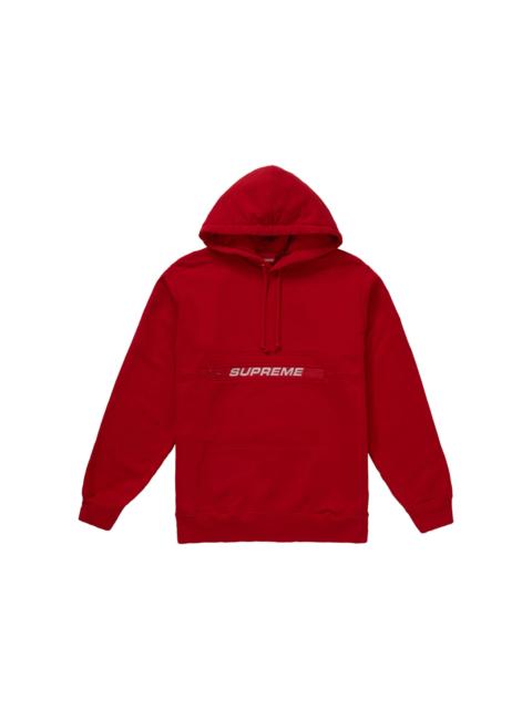 Supreme Zip Pouch Hooded Sweatshirt Red