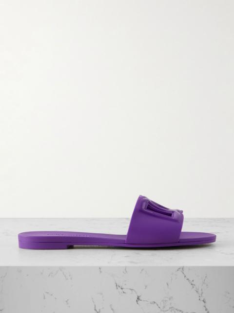Maiolica cutout rubber slides Purple