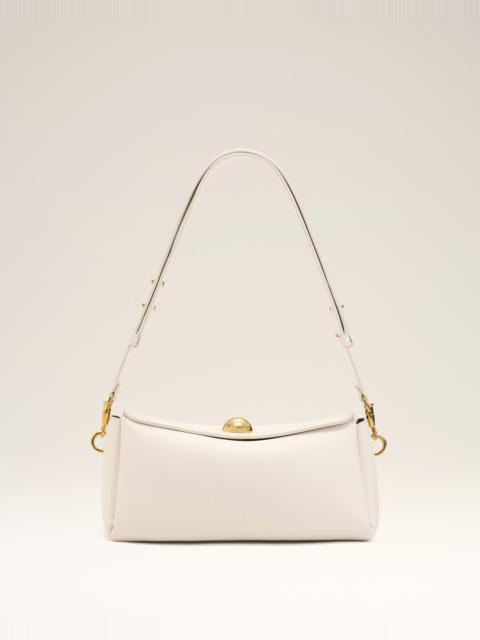 WHITE COW LEATHER CARROUSEL BAG