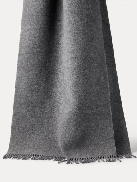 Hooded wool and cashmere knit scarf
