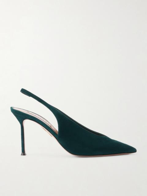Voltaire 85 Suede Slingback Pumps