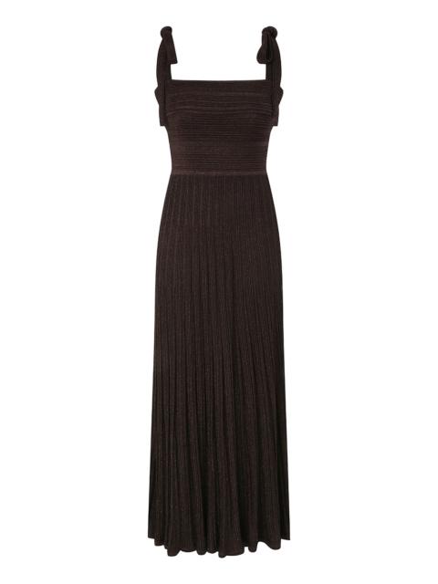 LUCKY METALLIC TIE DRESS