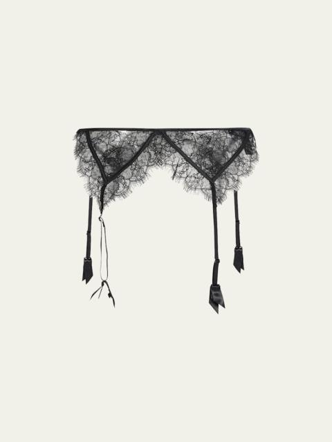 Scalloped Lace Garter Belt