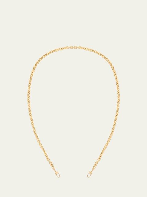 18K Yellow Gold Classic Rosa Chain Necklace, 20"L