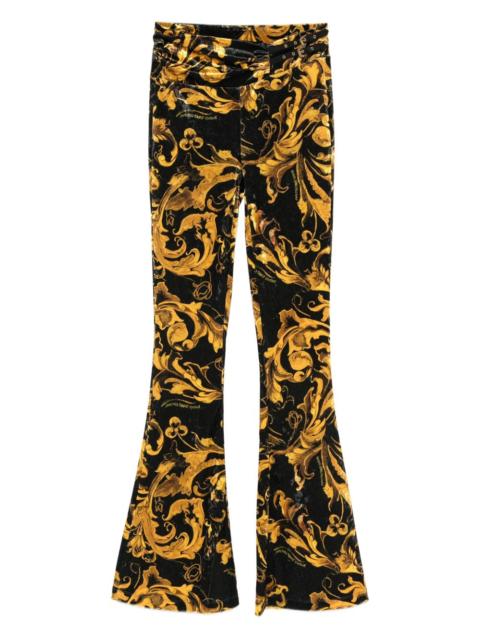 Barocco-print trousers