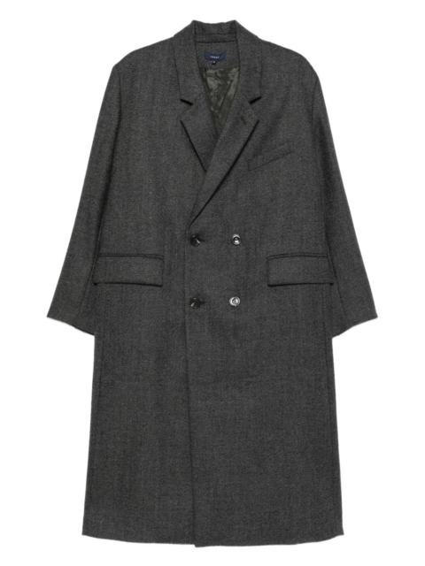 double-breasted wool coat