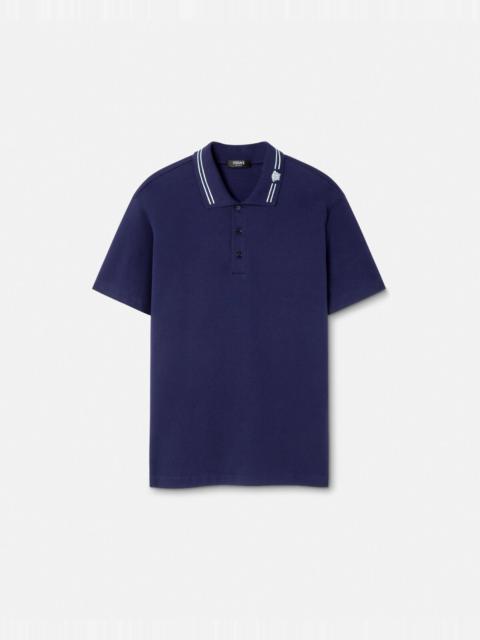 Embroidered Medusa Polo Shirt