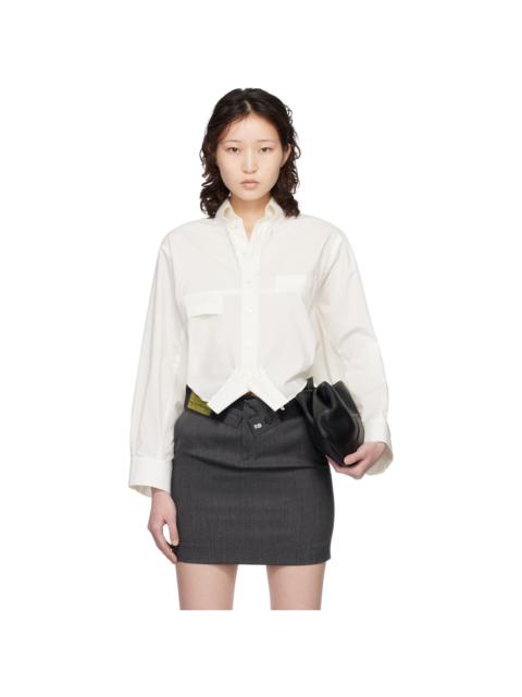 Off-White Mirrored Cotton Poplin Shirt