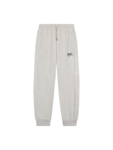 Li-Ning BadFive Logo Sweatpants 'Grey' AKLS639-1