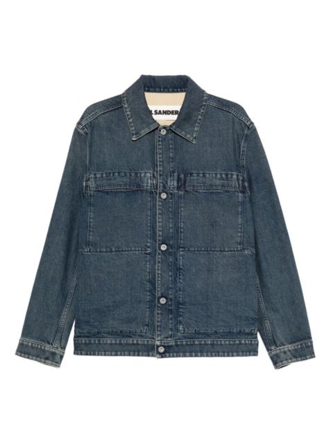 button pocket dnim jacket