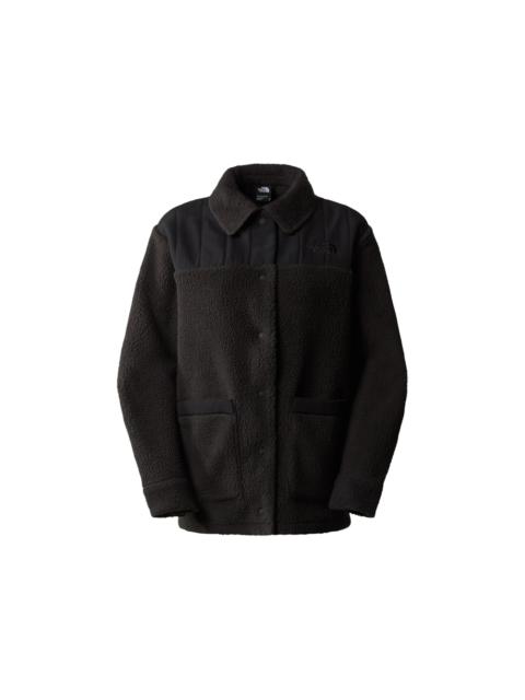 The North Face Cragmont Fleece Shacket Hoodie Black