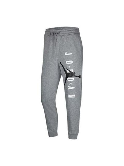 Air Jordan Jumpman Slim Fit Bundle Feet Athleisure Casual Sports Pants Gray CZ1667-091