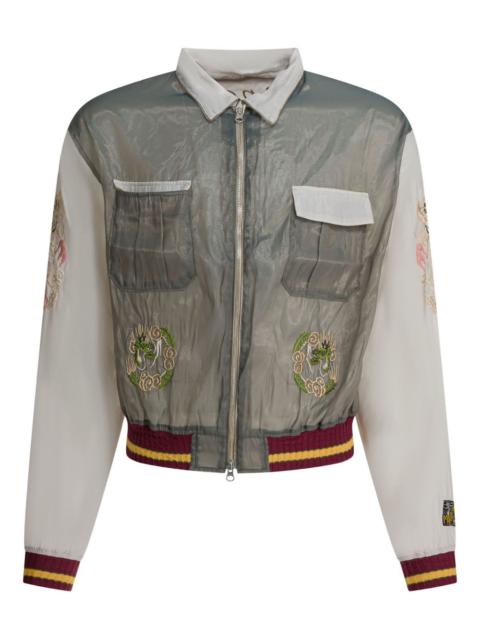 embroidered-detail jacket