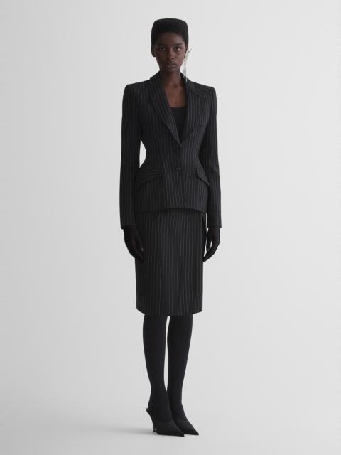 re/edit lingerie pinstripe skirt