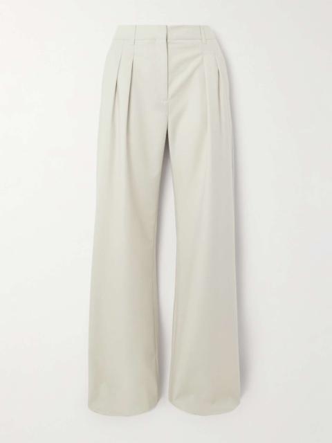Sbiru pleated wool wide-leg pants