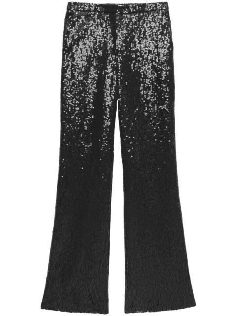 sequin-embellished trousers