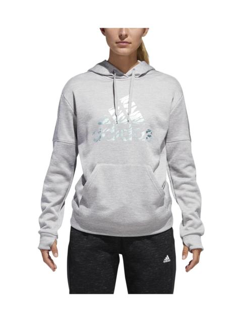 Athletics Badge Of Sport Camo Print Hoodie "Grey"