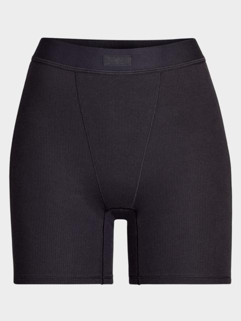 Cotton Rib Logo Boxers