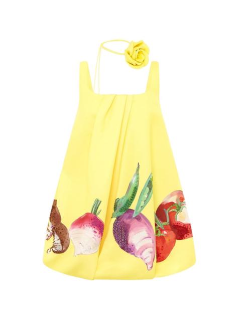 Suki puff printed mini dress