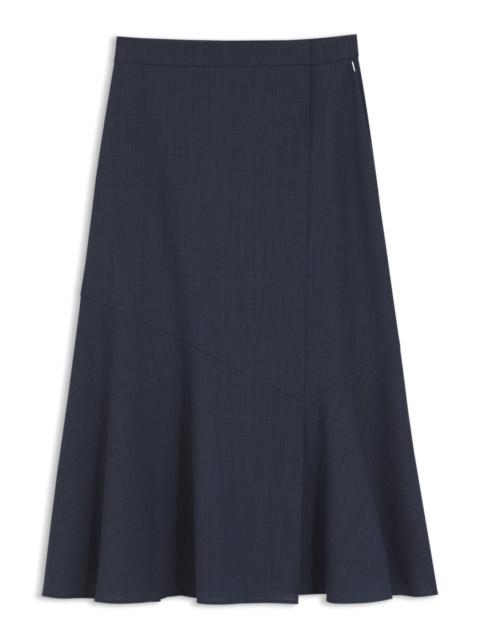MELANGE A-LINE SKIRT IN VIRGIN WOOL