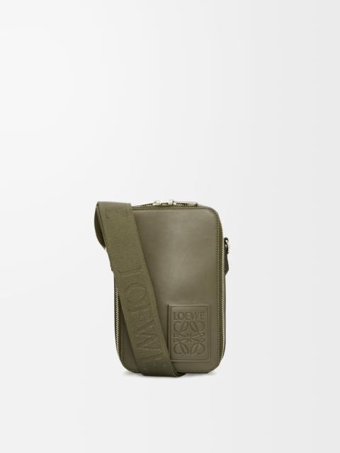 Vertical Crossbody Pocket in satin calfskin