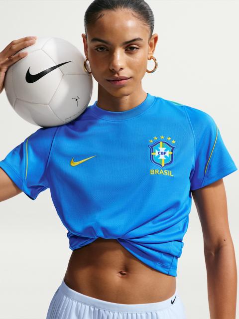 Brazil Strike Women's Nike Soccer Dri-FIT Short-Sleeve Top