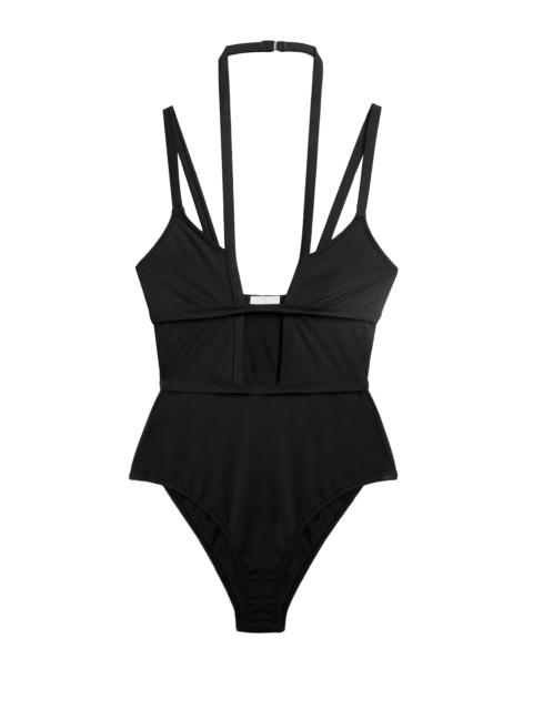 Strappy Keyhole One Piece Swimsuit