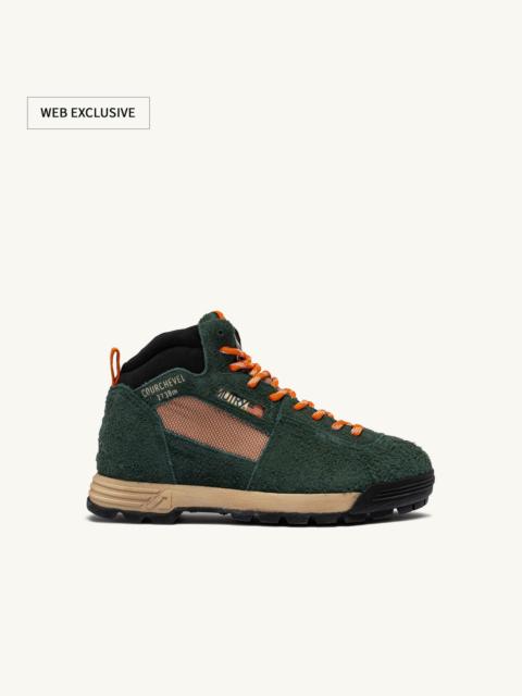 MALGA COURCHEVEL IN PINE AND ORANGE OCHRE SUEDE