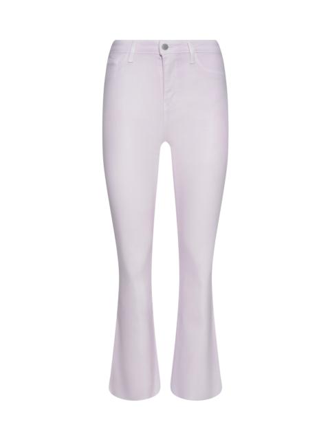 Kendra Coated Cropped Flare Jean