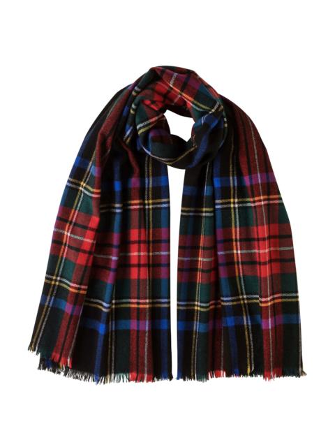 Lightweight Cashmere Black Stewart Tartan Stole
