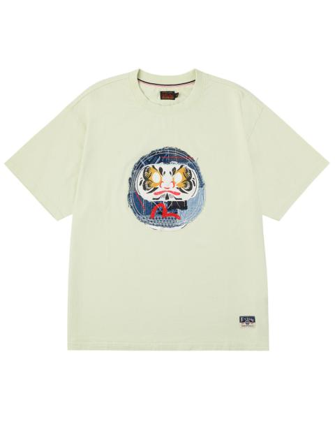 Sashiko Daruma and Seagull Relax Fit T-Shirt