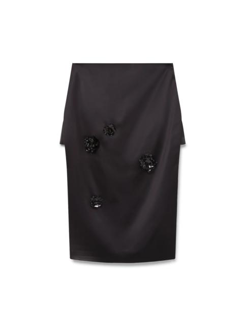 Duchesse Satin Midi Skirt | Casablanca Paris