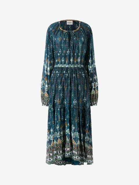 FRATELA COTTON AND LUREX DRESS