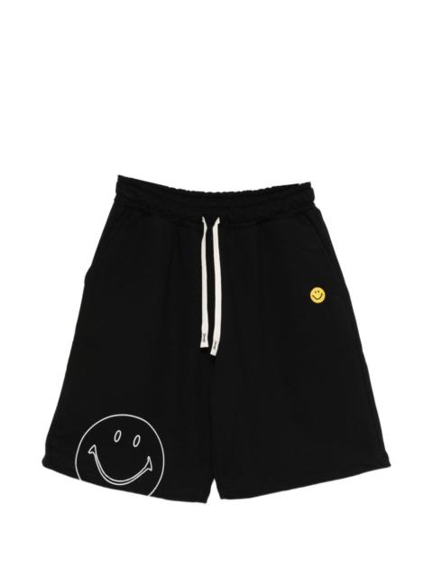 x Smiley logo-detail track shorts
