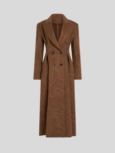 DOUBLE-BREASTED WOOL AND CASHMERE COAT