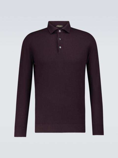 Superlight baby cashmere polo sweater