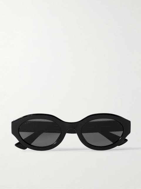 Oval-frame Acetate Sunglasses