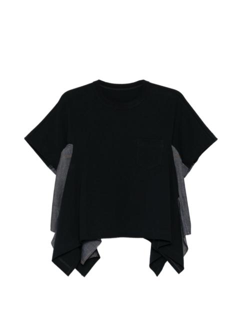 exposed-seam cotton T-shirt