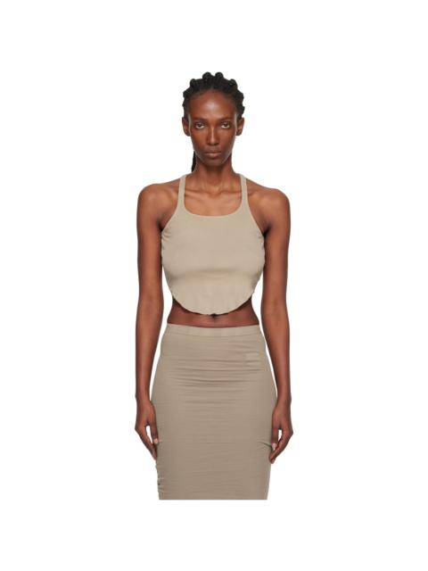 Taupe Concordians Basic Rib Tank Top