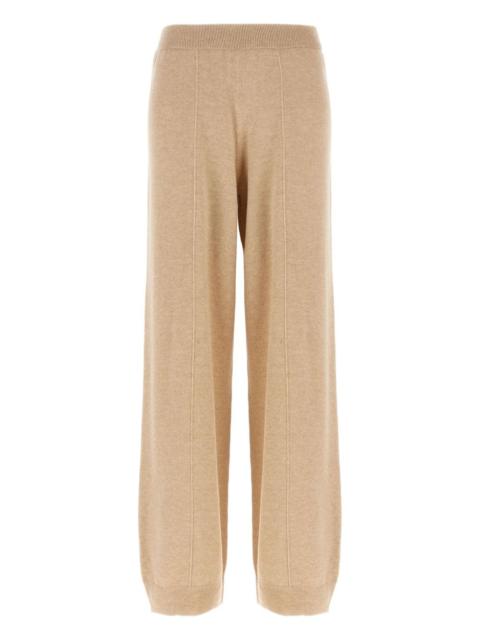 elastic-waistband jewel-detail trousers