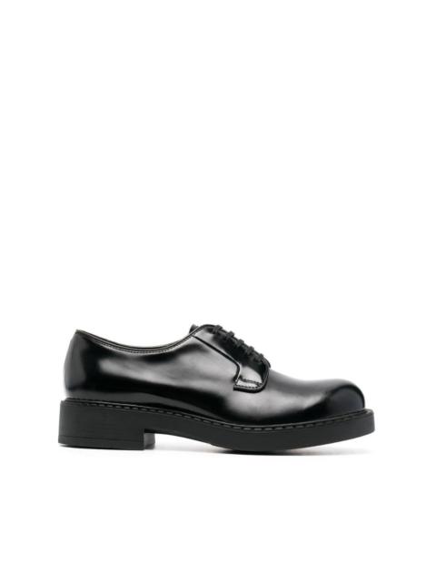 polished-finish Derby shoes