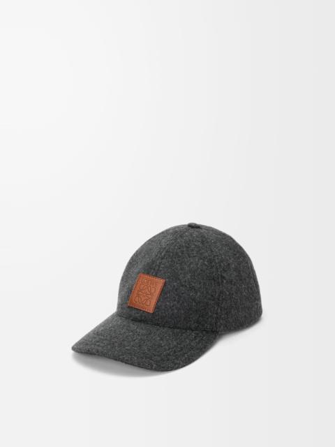 Patch cap in wool