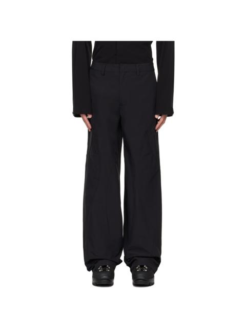Black Padded Technical Cargo Pants