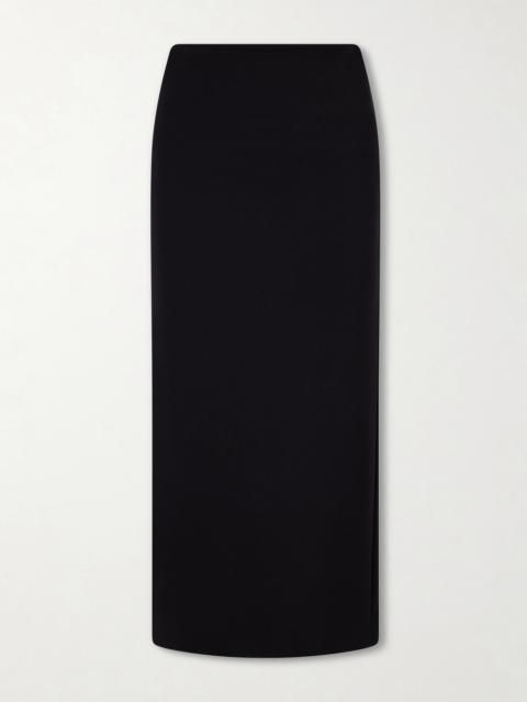 Solivi Stretch-crepe Midi Skirt